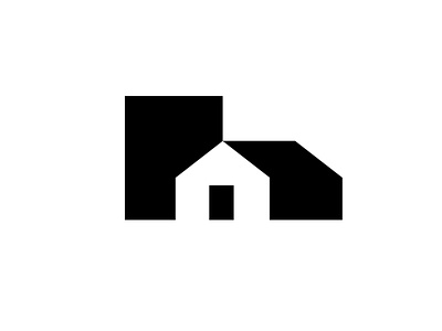 H for Home h logo home house negative space