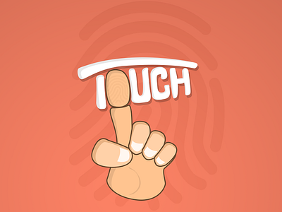 Touch fun logo touch typography