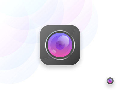 Camera App Icon camera gradient icon ios reflection shine