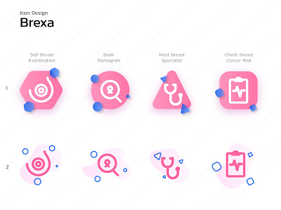 Brexa Icon Set breast cancer icons