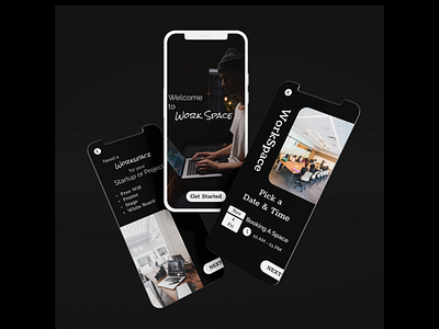 Work Space - Mobile App Design app mobile ui ux