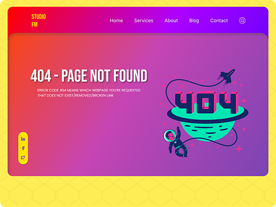 404 - Page Not Found 404 app branding design figma graphic design illustration logo mobile page not found typography ui ui ux uiux ux vector web web ui web ux