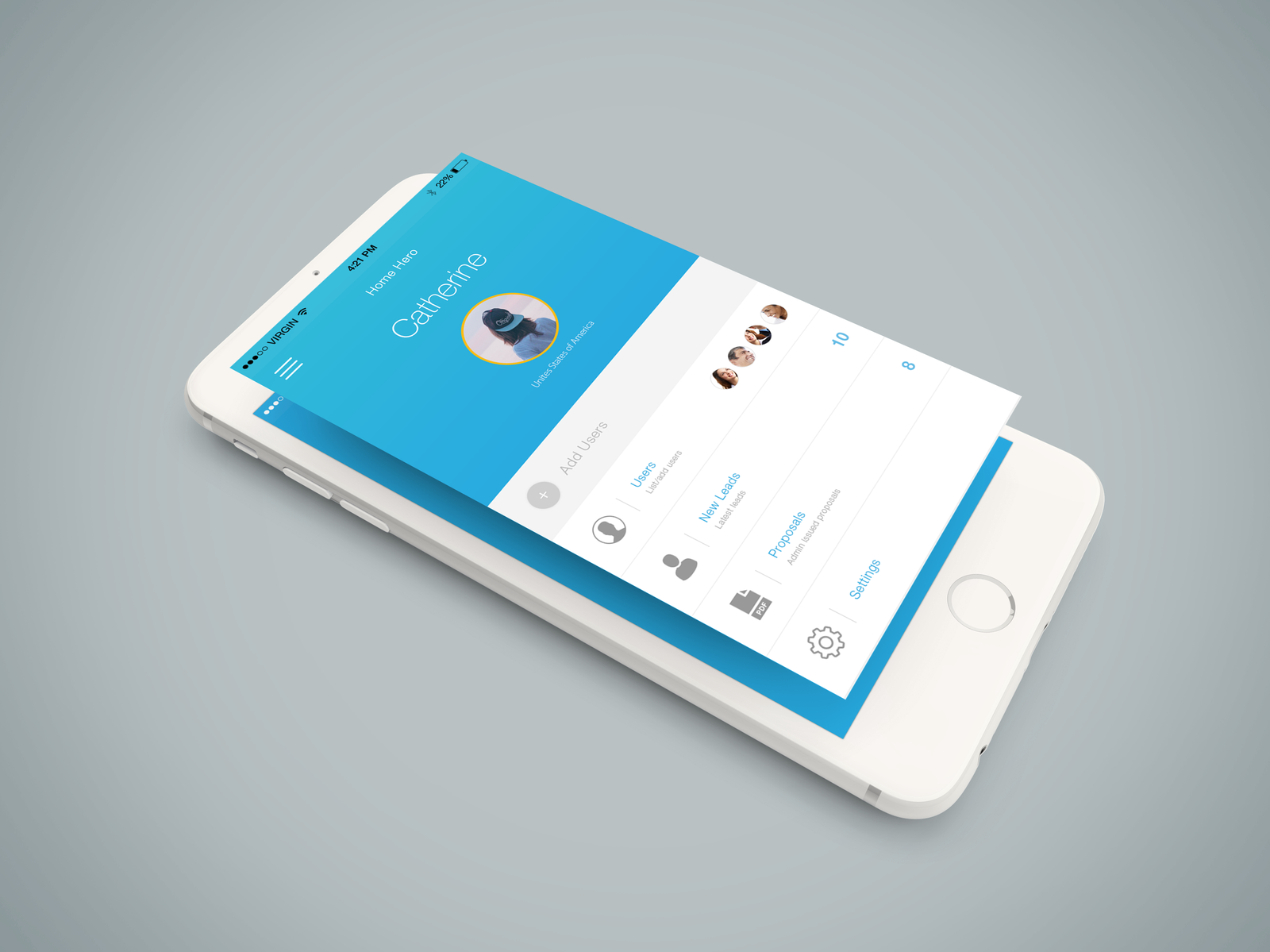 Mobile application - profile by Rajeev on Dribbble