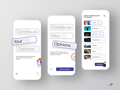 Student Polls App Onboarding app app design design graphic design ui uiux ux