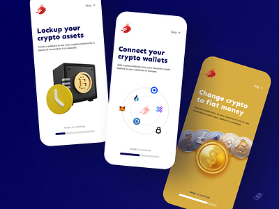 Onboarding Screens for Crytro App