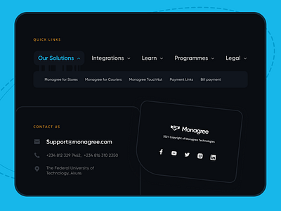 Footer Section for E-commerce Startup Website design ui uiux web design