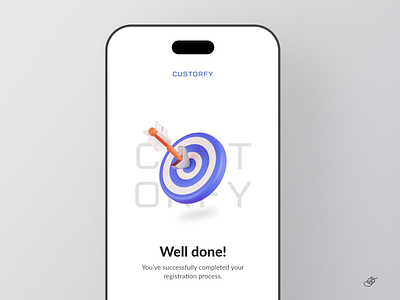 Custorfy app - Success screen