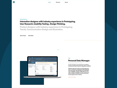 Website Iteration No. 2 iteration personal website responsive design ux
