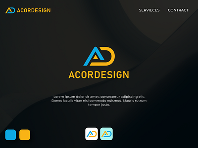 Logo Design / Minimal Logo / AD Logo Design branding design graphic design illustration logo logodesign logos vector