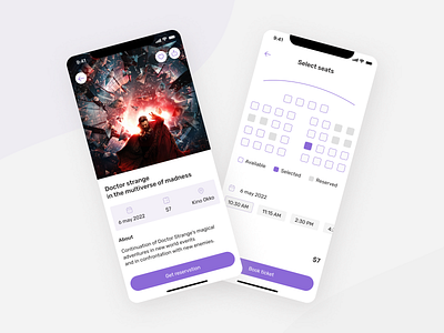 Events Mobile App app design events ui