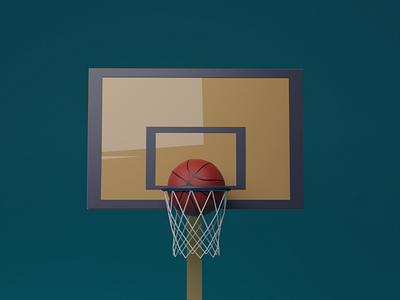 Basketball hoop game game asset props