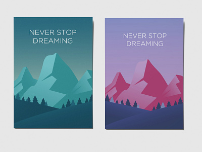 Mountains vector drawing