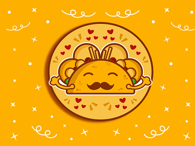 Cute Taco Tuesday 🌮🌮 burger cooking cute cute fast food design doodle drawing fast food foodie funny food graphic design illustration kawaii logo mexican mexican food pizza restaurant taco taco tuesday
