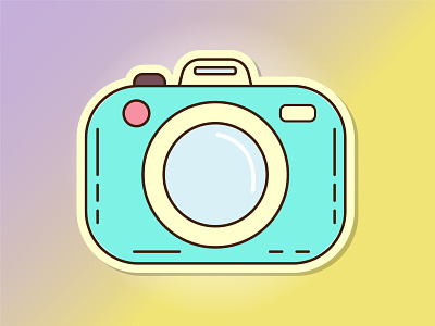 Cute Camera Doodle 📷📷😀😀 anime art camera camera logo chibi cute cute things digital artwork doodle graphic design illustration japanese style kawaii logo photography pink stickers studio vector vector art