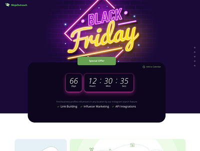 Black Friday Landing Page black friday campaign design elementor elementor pro