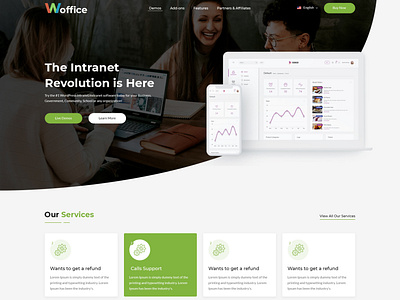 Woffice.io - Intranet WordPress Theme