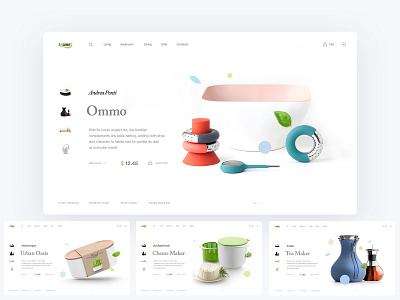 iZume online store ecommerce interface minimal uiux ux website