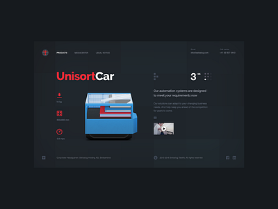 Telellift Unisortcar design ecommerce illustration interface minimal ui uiux ux website