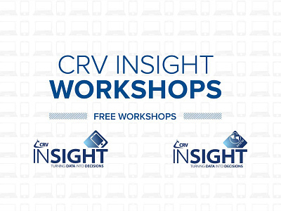 CRV Insight Workshops - Web Banner banner digital mobile web workshop