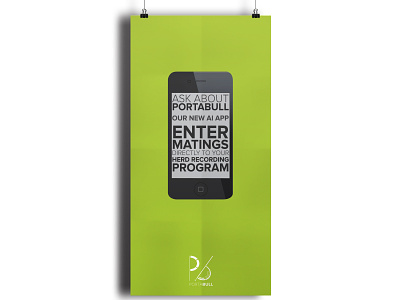 Portabull Poster - 2013 cellphone mobile app poster typography web