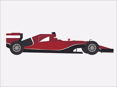 F1 Car Flat Design - WIP car drawing f1 ferrari flat gp illustration tyres wip