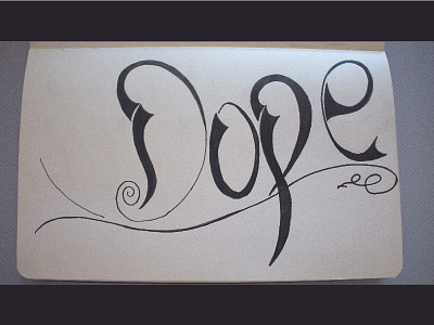 Dope Typography - Part 1 dope illustration sketch text type typography