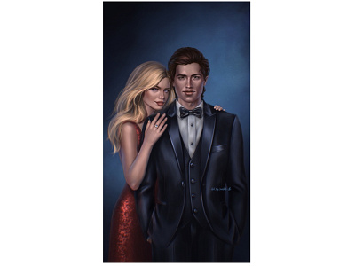 Love couple 2d art book book cover character character concept concept cover design fantasy gallery game graphic design illustration portrait realistic