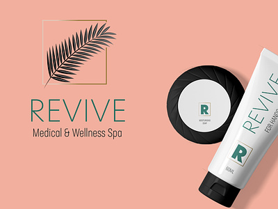 Revive Medical & Wellness Spa branding design illustration logo typography