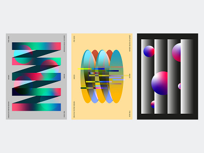 Abstract Colourful Posters