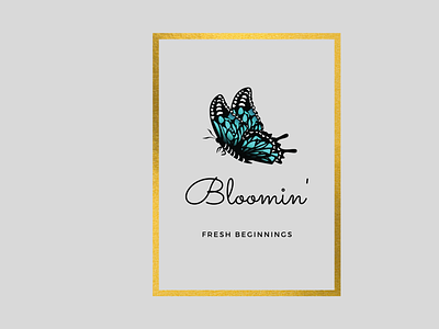 Bloomin' logo spring ui branding design