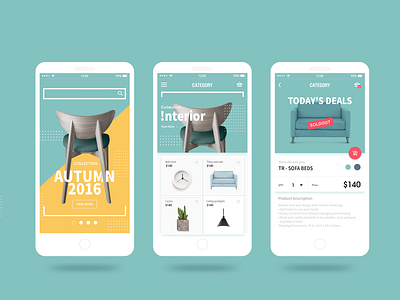 home design shop app commerce design electronic home shop ui