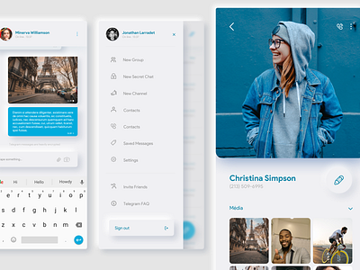 Download Telegram Redesign Concept Neumorphism By Jonathan Larradet On Dribbble