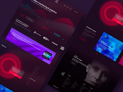 Quarantine - confined concept for redesign Data website charts covid19 dark dashboard data design landing page monitoring night ui ui design ux webdesign website