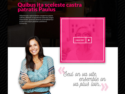 Ui design for women agency landing page pink ui ux web web design web site women