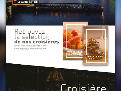 French tourist river boat ( Paris ) landing page pink ui ux web web design web site women