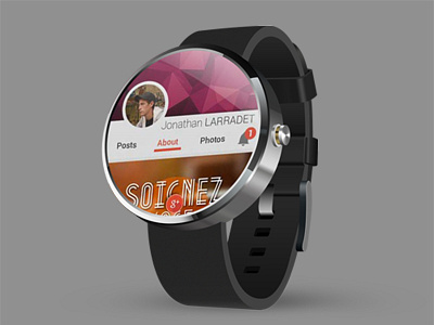 Android wear concept android app google ui ux watch wear