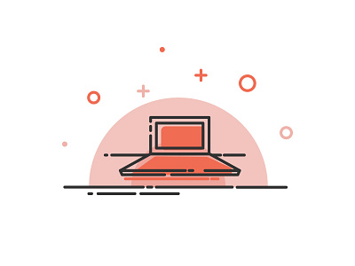 Laptop vector Illustration