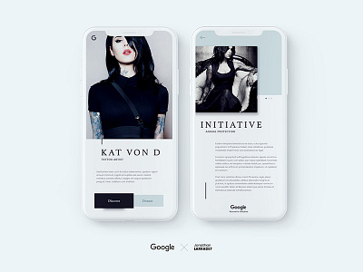 Google's women initiative concept in Iphone X