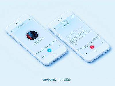 Translate app for Onepoint aab app iphone iphonex mockup translate voice white