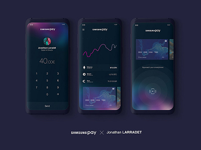 Samsung Pay app Redesign with paypal aab app bank crypto design mobile mockup nfc pay samsung samsung pay ui