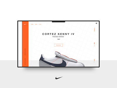 Nike - Cortez kenny IV aaa adidas art direction branding card commerce homepage landing page nike shoes shop ui ux