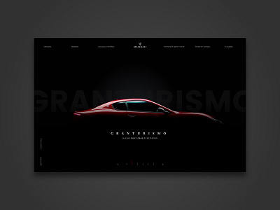 MASERATI landing page rebranding aaa automobile brand car design desktop ecommerce landing rebranding ui website