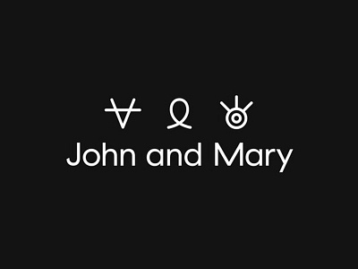 John and Mary Logotype