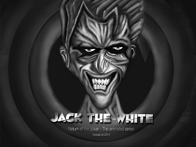 Jackthewhite art batman black concept digital game joker painting photoshop white