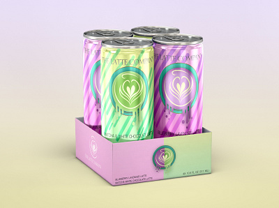 Canned Latte Product Design branding graphic design illustration mockup product design