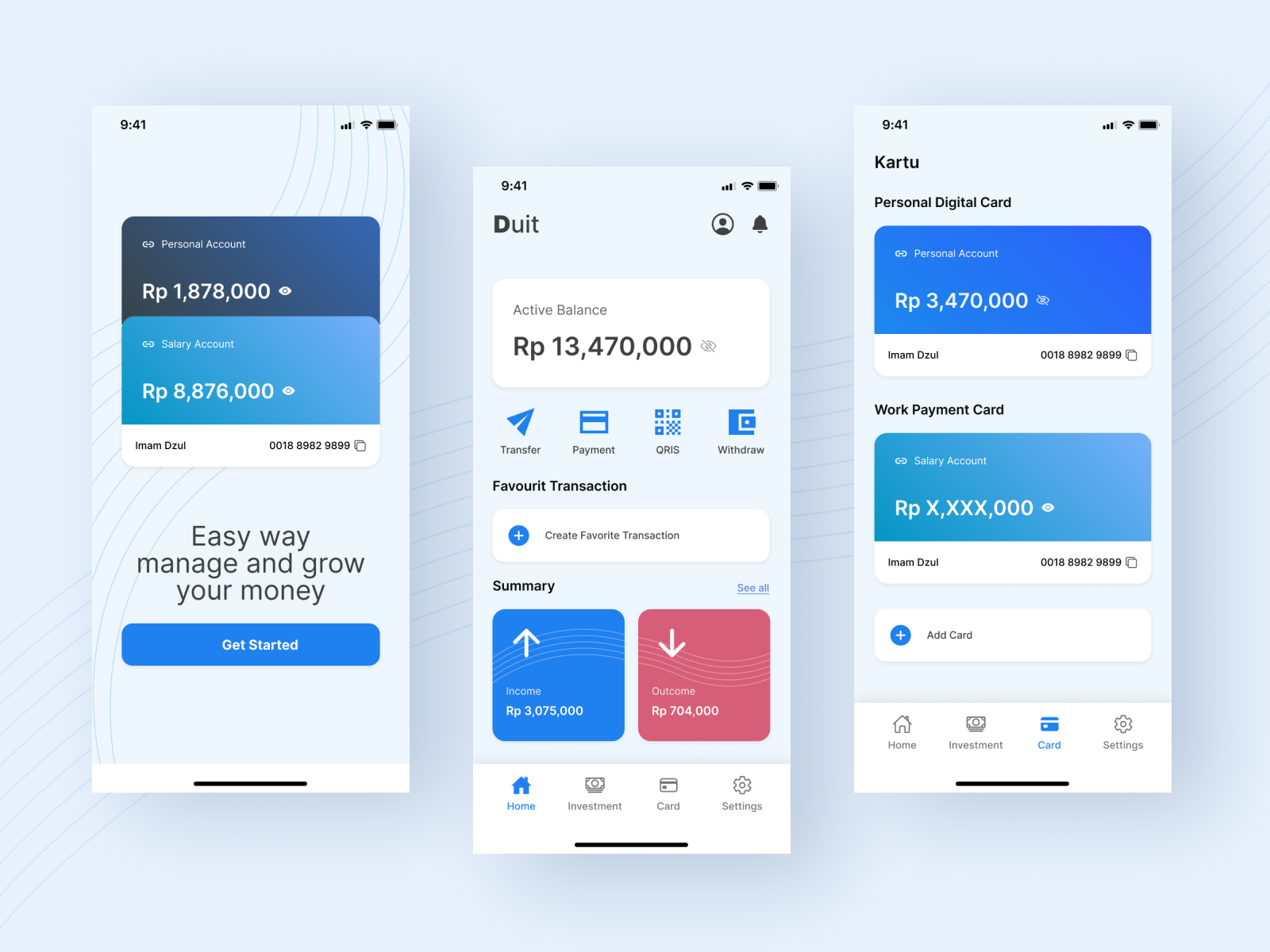 Duit - Digital Banking And Investing Mobile App By Dzul On Dribbble