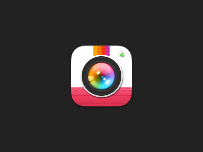 Camera app icon app icon ios skeuomorphism