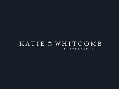 Katie Whitcomb Photography Logo anchor classic nautical
