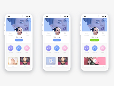 Shazam redesign app interface music profile redesign shazam sketch sketch app sketch49 social ui ux