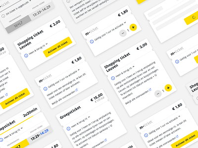 Ticket design app buttons cards design information payment product productdesign select ui ui design web